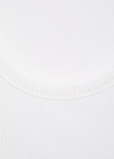 Débardeur Côtelé Slim Fit