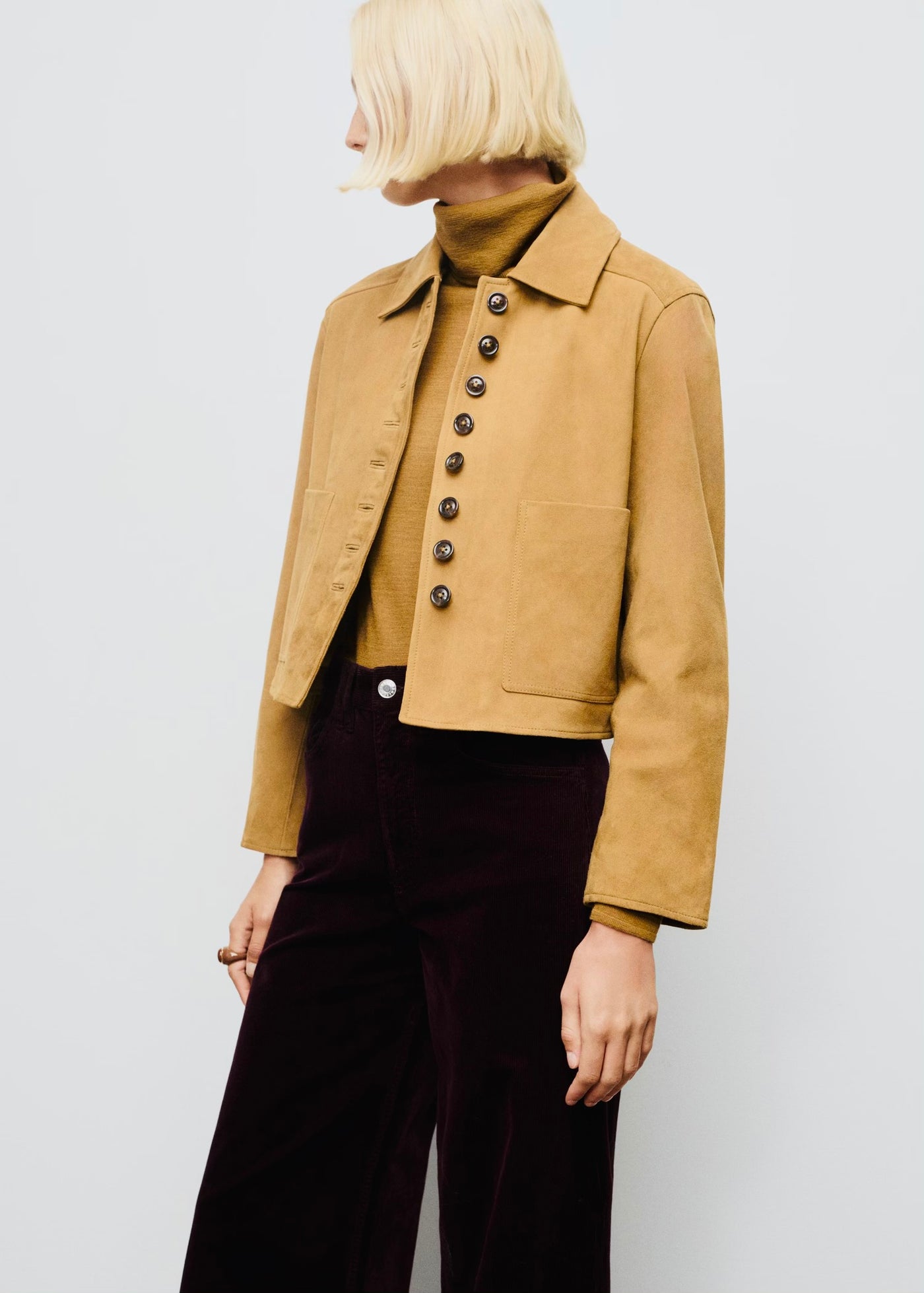 Jean Large en Velours Côtelé