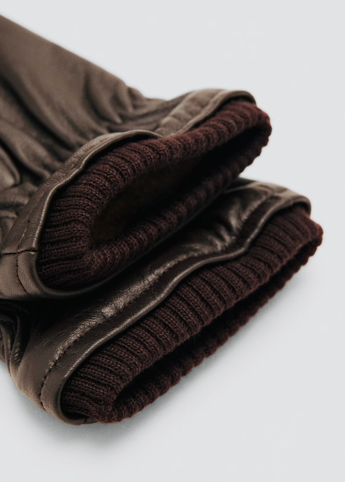 gants 100 % simili-cuir détail froncé