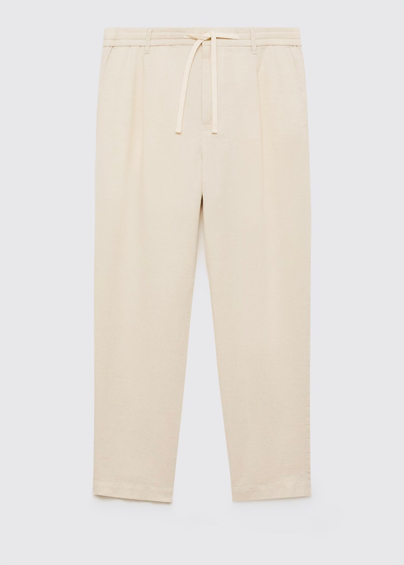 Pantalon Slim Fit Lin avec Cordon