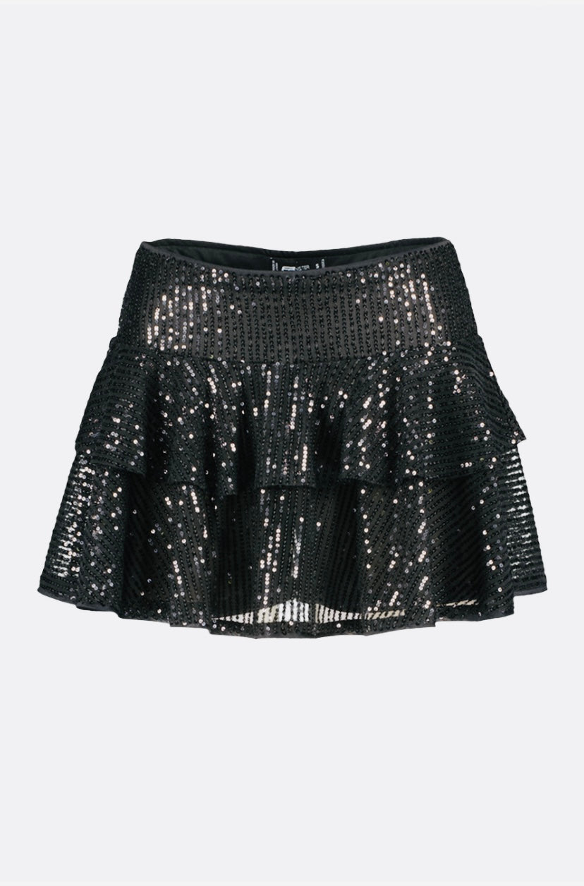 Jupe mini avec paillettes