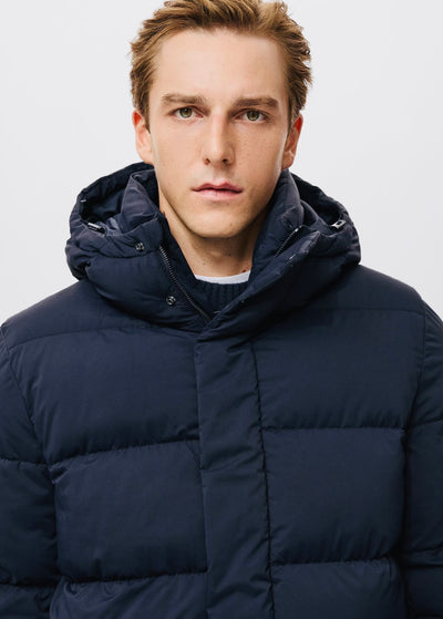 Anorak matelassé à capuche déperlant