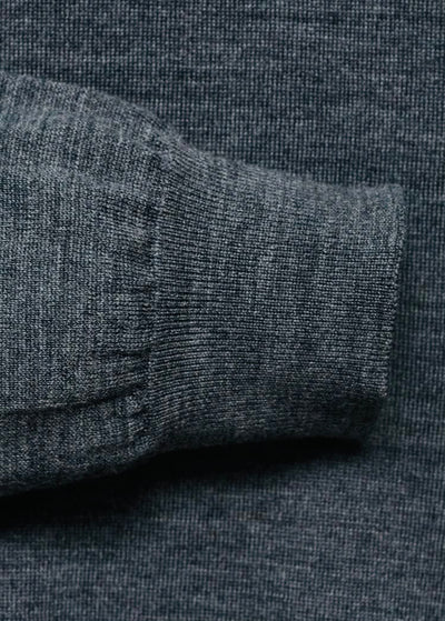 Pull over 100% laine mérinos à col montant