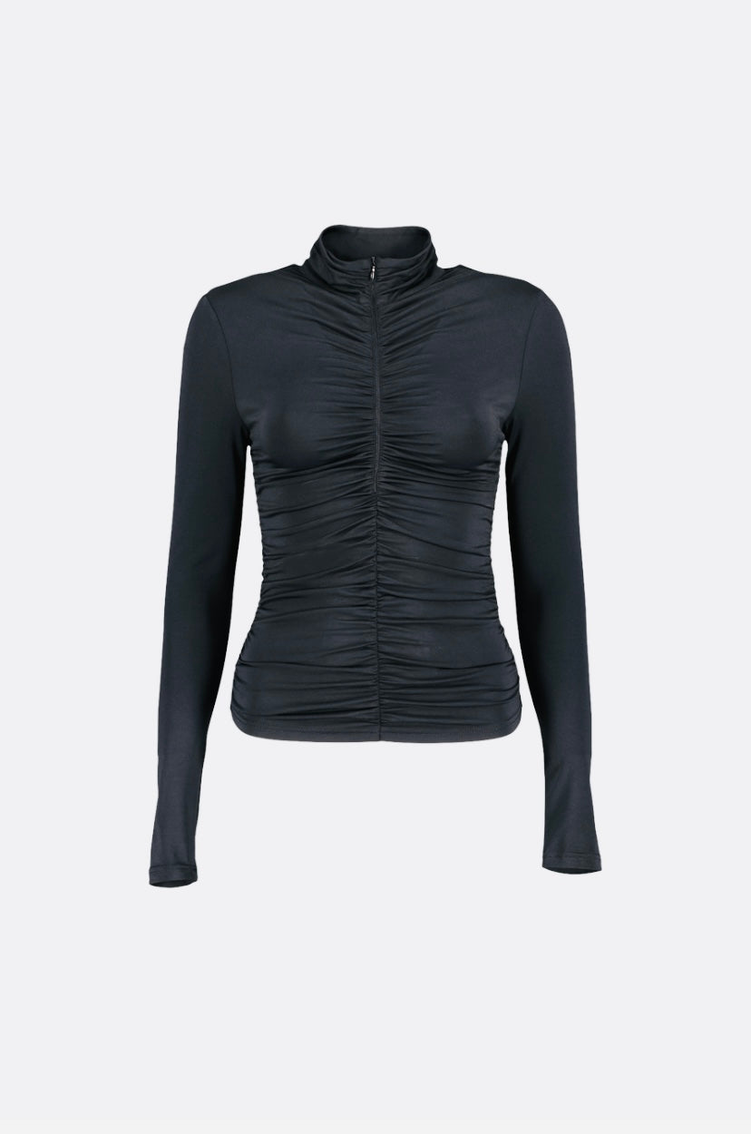 Manche longue avec fermeture éclair