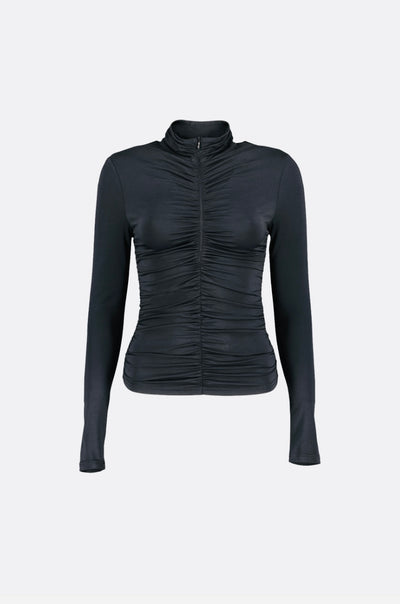 Manche longue avec fermeture éclair