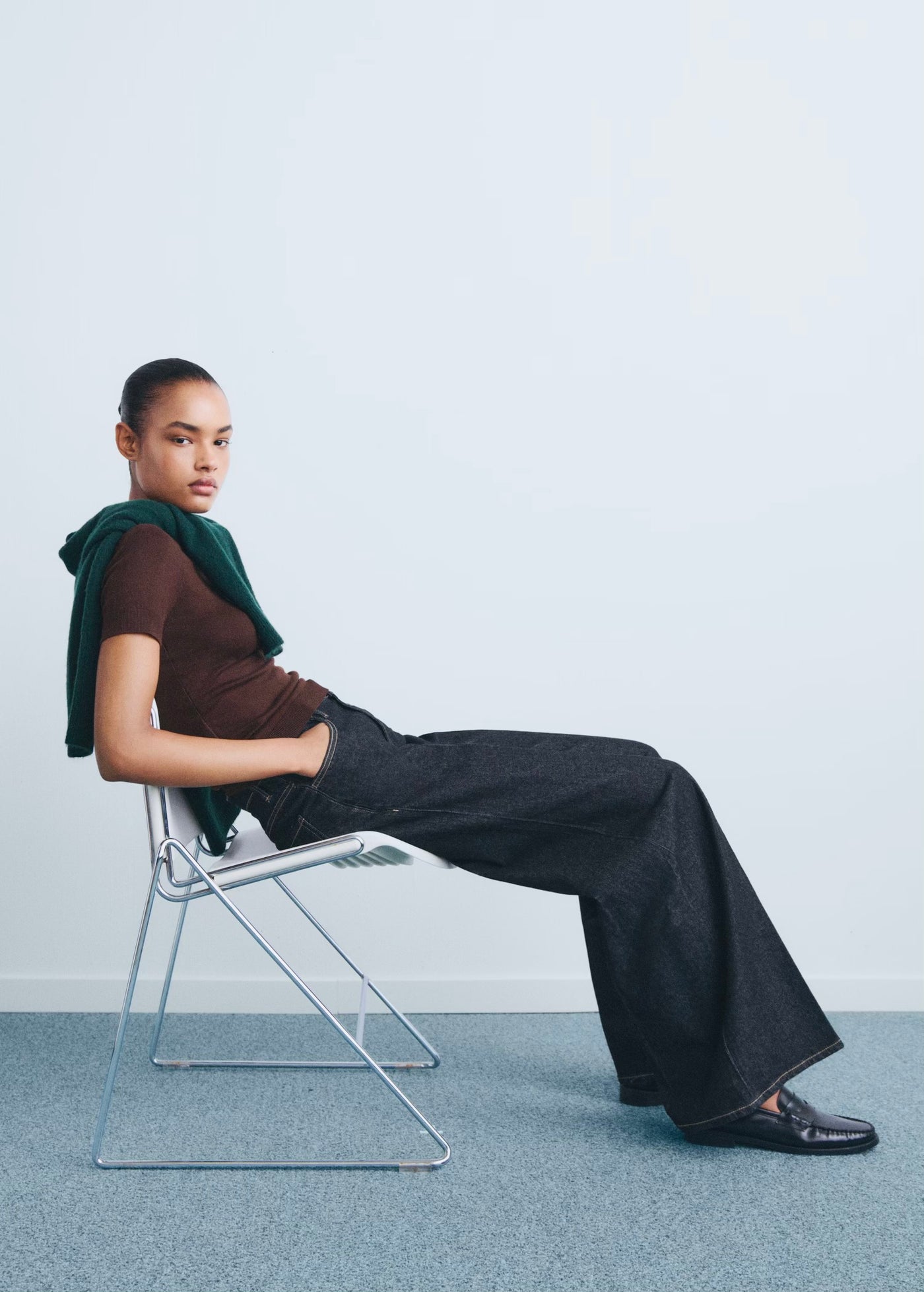 Jean Large Taille Haute