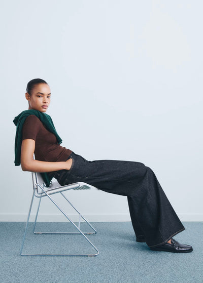 Jean Large Taille Haute