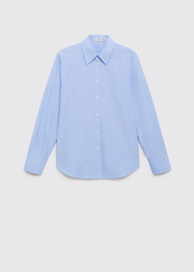 Chemise Droite Mélange Coton et Lyocell