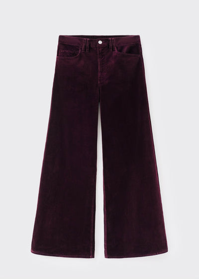Jean Large en Velours Côtelé