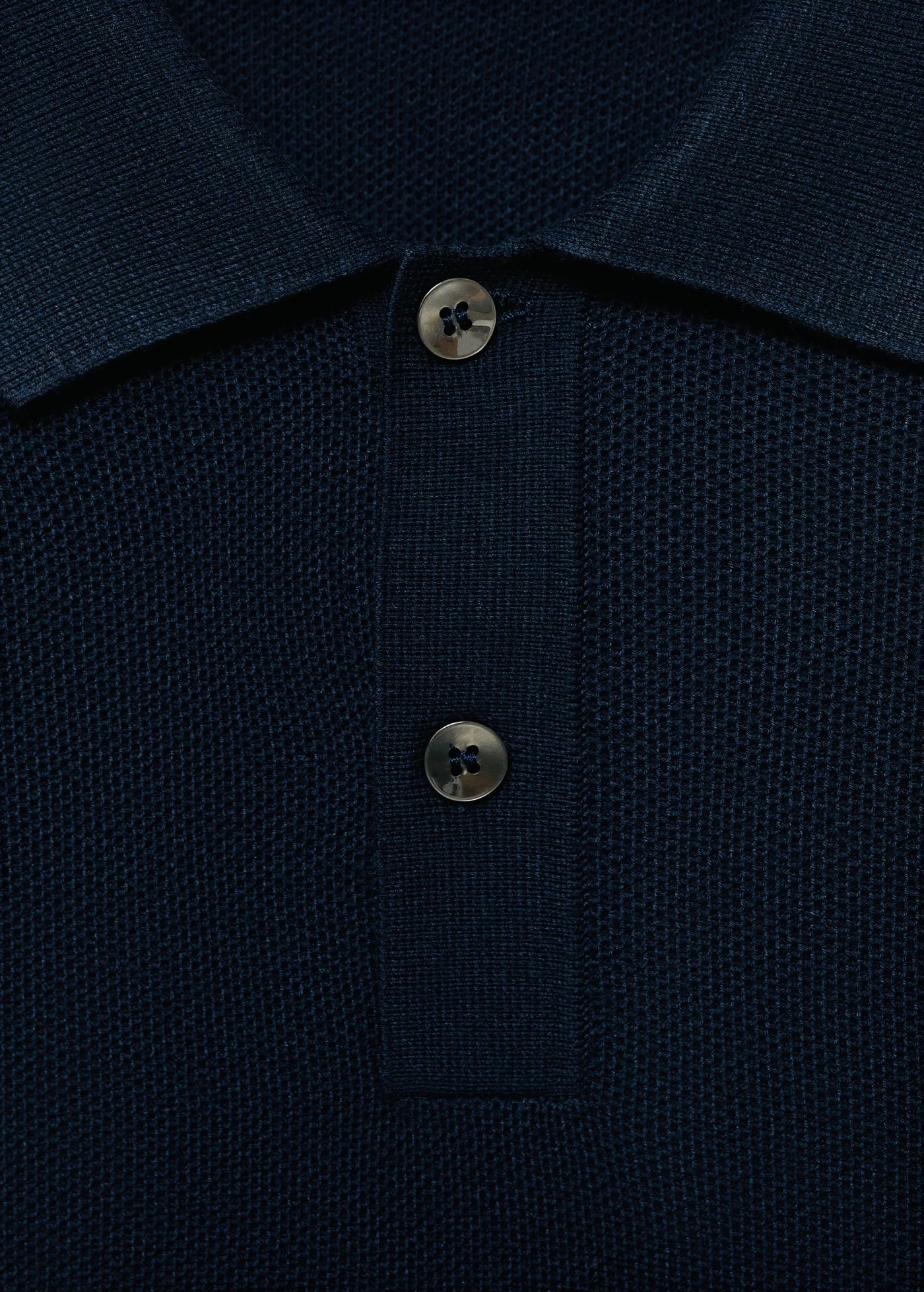 Pull over polo coton microstructure
