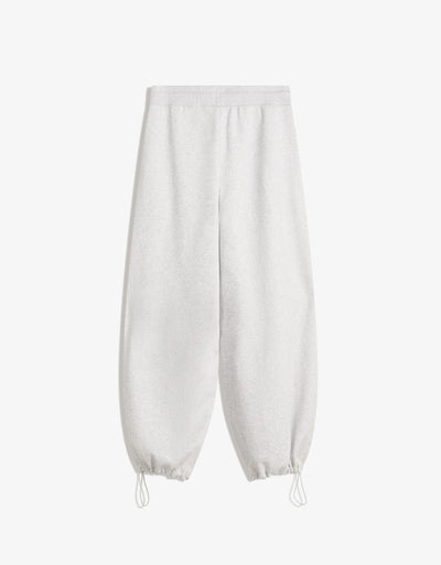 PANTALON EN MOLLETON COUPE BARREL À STOPPEURS