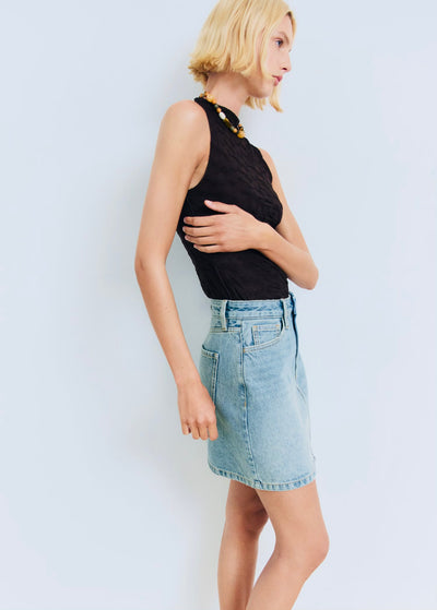 Jupe courte denim