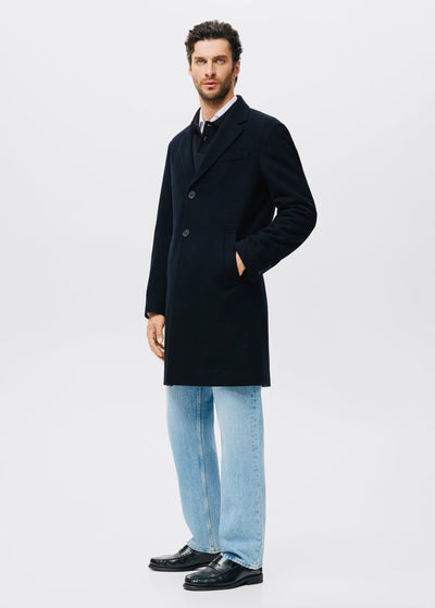 Manteau long en laine