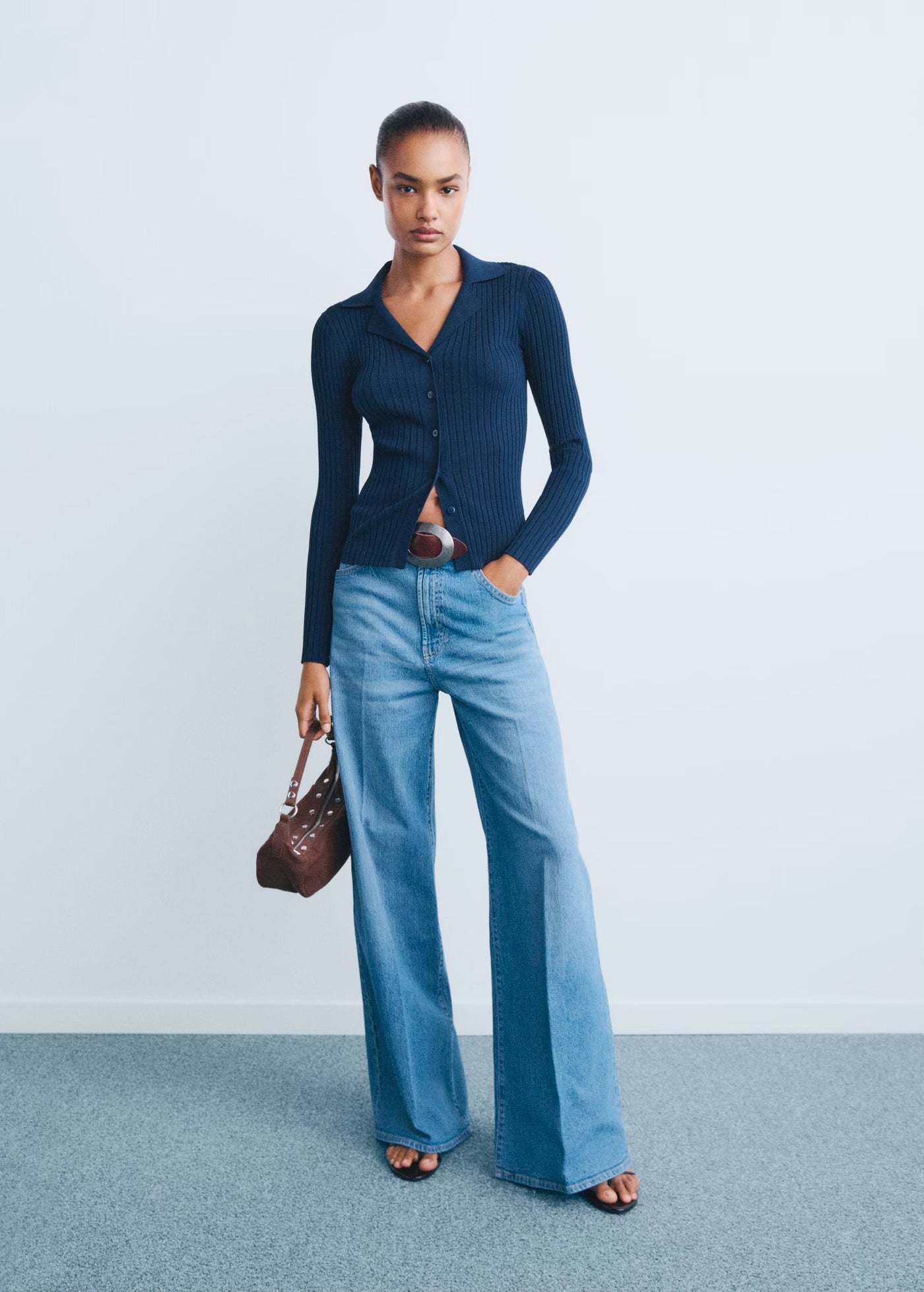 Jean Large Taille Haute