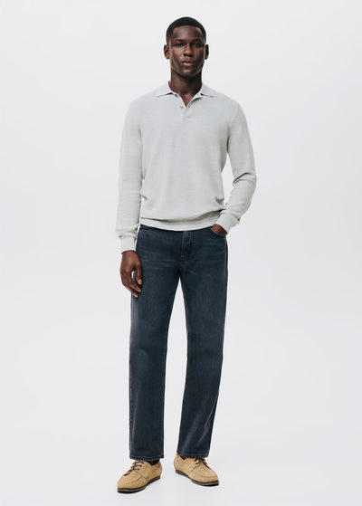 Pull over polo coton microstructure