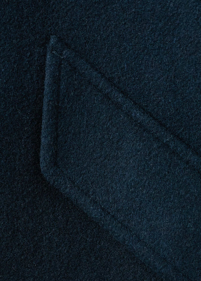 Manteau croisé en laine mélangée