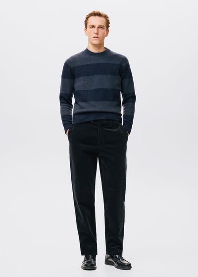 Pantalon Regular Fit Coton Velours Côtelé