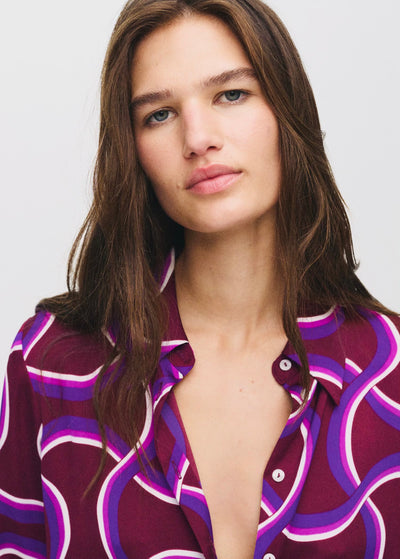 Chemise à Imprimé Abstrait