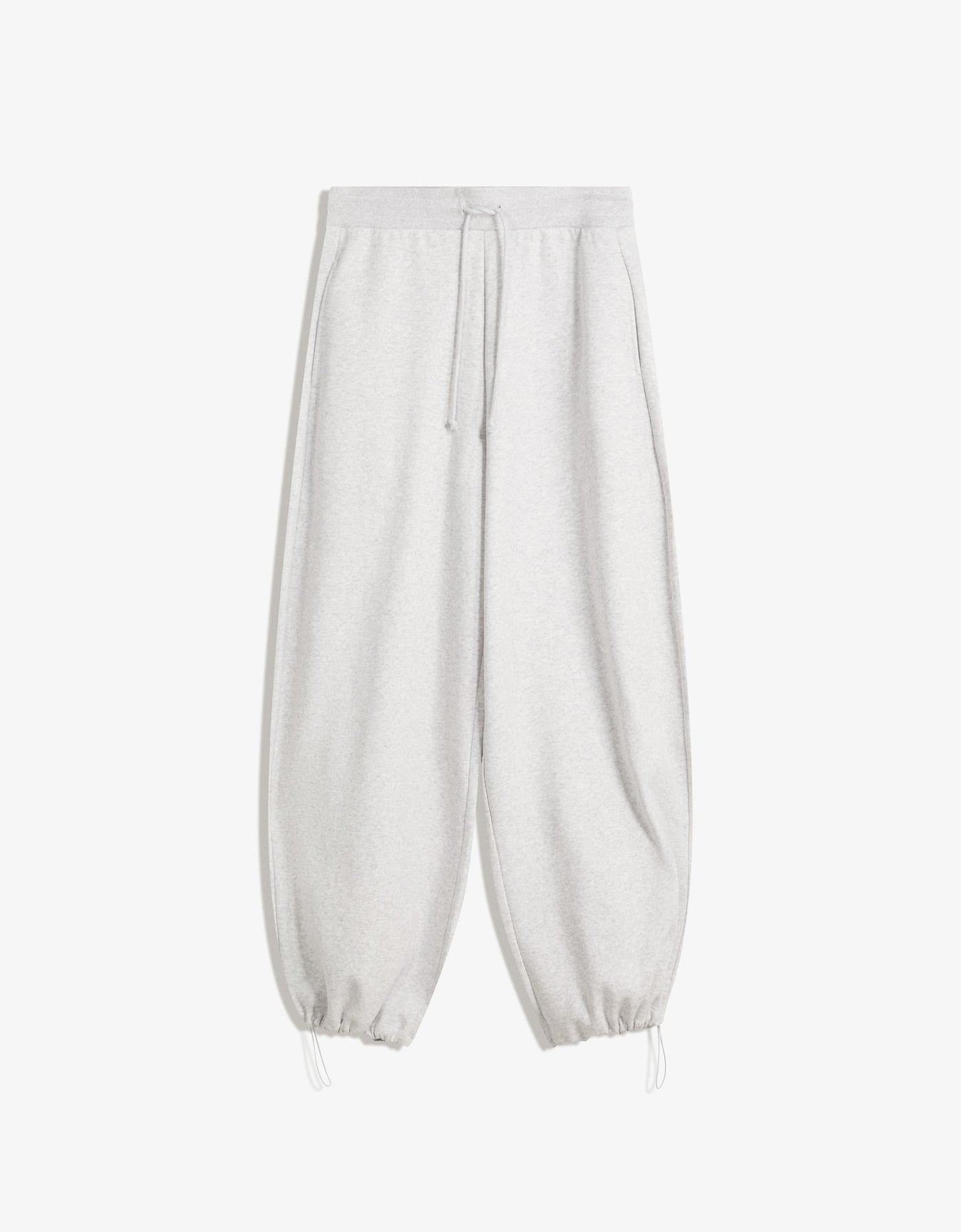 PANTALON EN MOLLETON COUPE BARREL À STOPPEURS