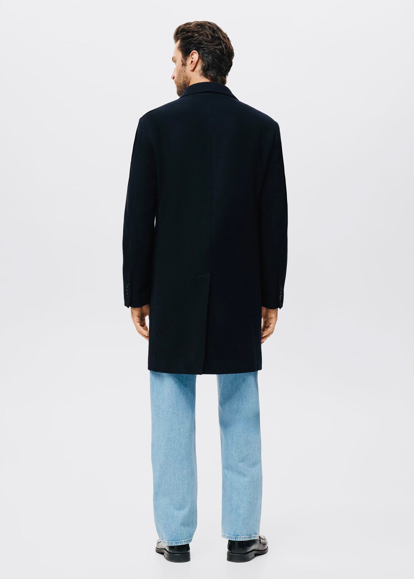 Manteau long en laine