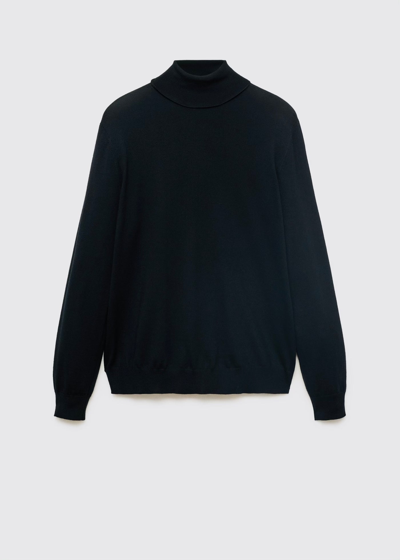 Pull over 100% laine mérinos à col montant