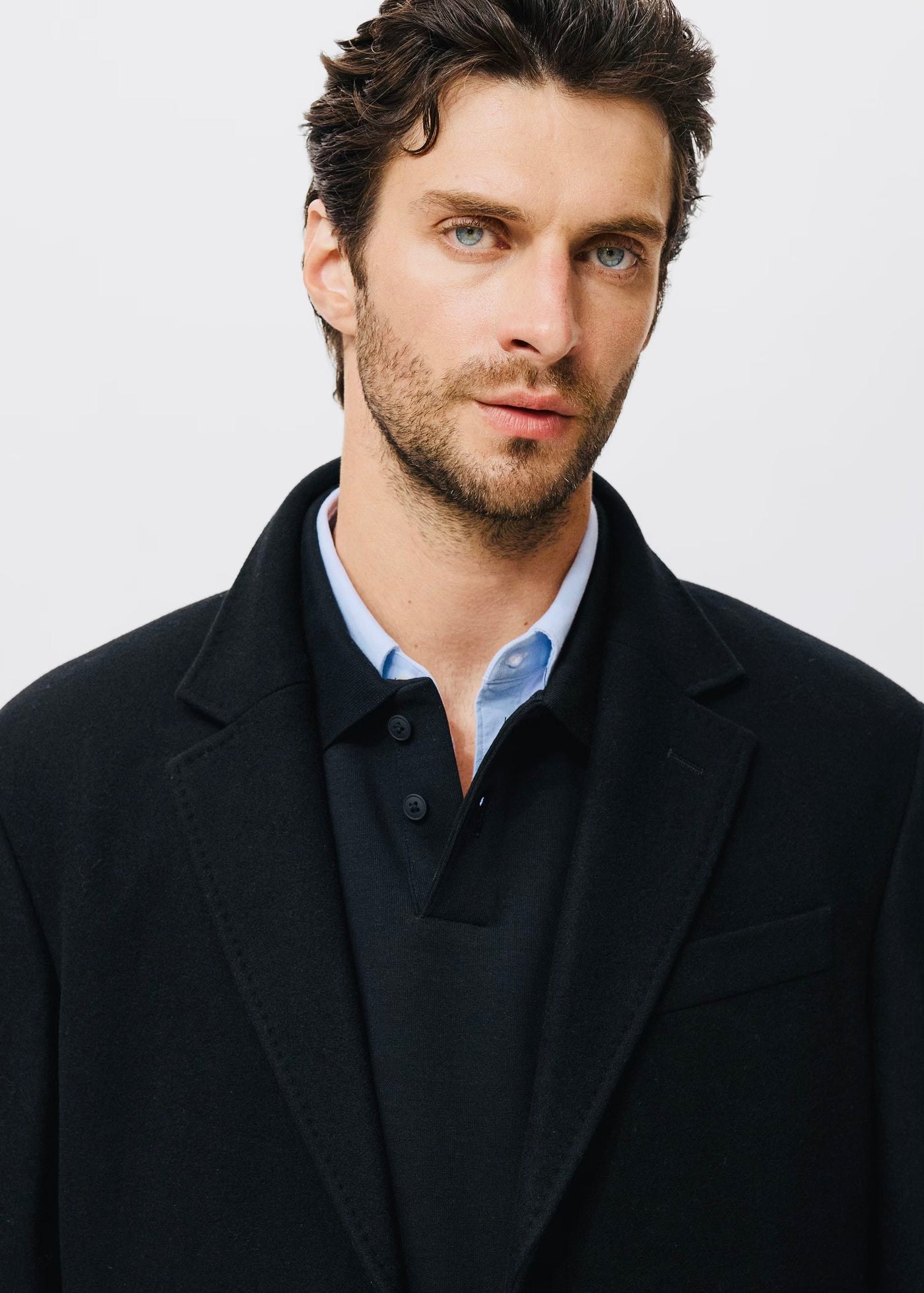 Manteau long en laine