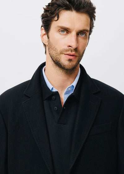 Manteau long en laine