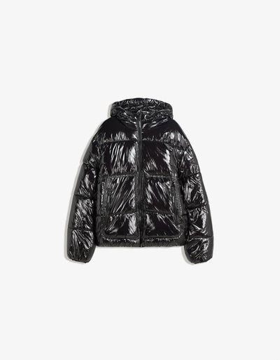 Blouson bouffant à capuche