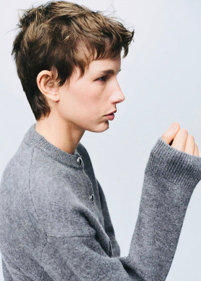 Cardigan en maille épaisse à boutons