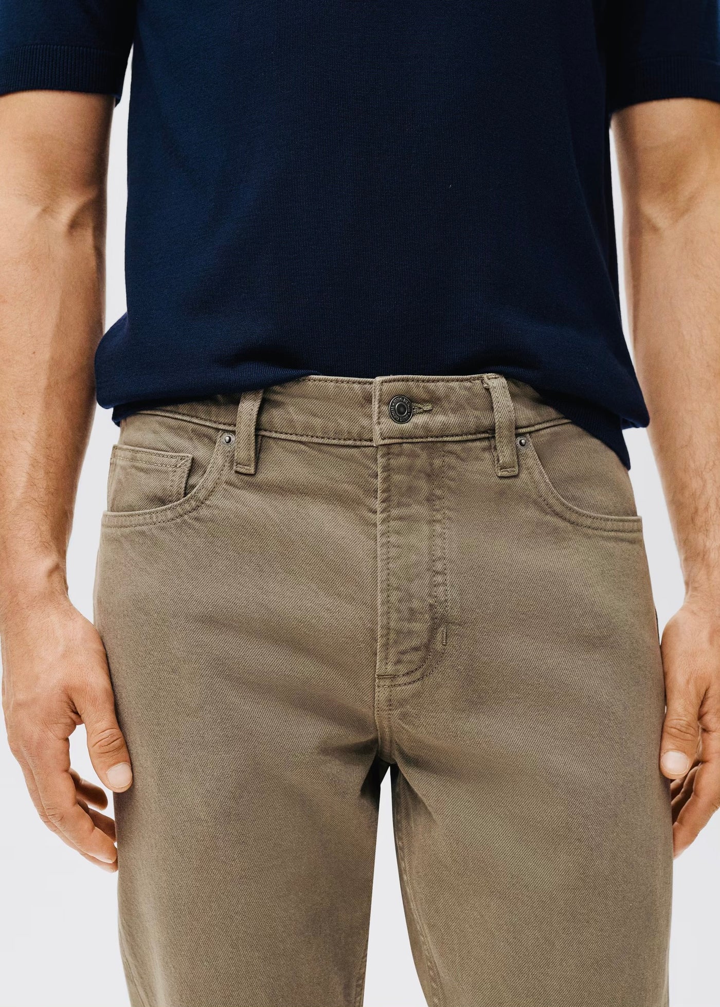 Jean Ben Cropped Tapered-Fit Mango