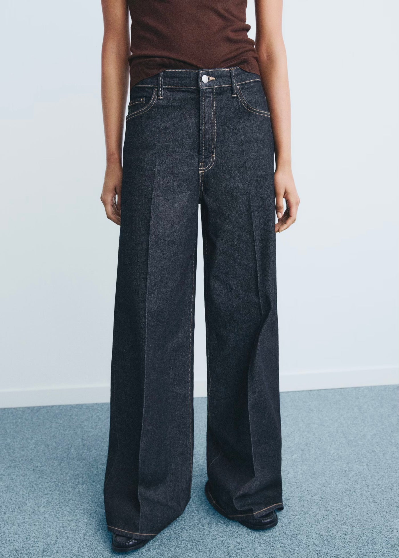 Jean Large Taille Haute