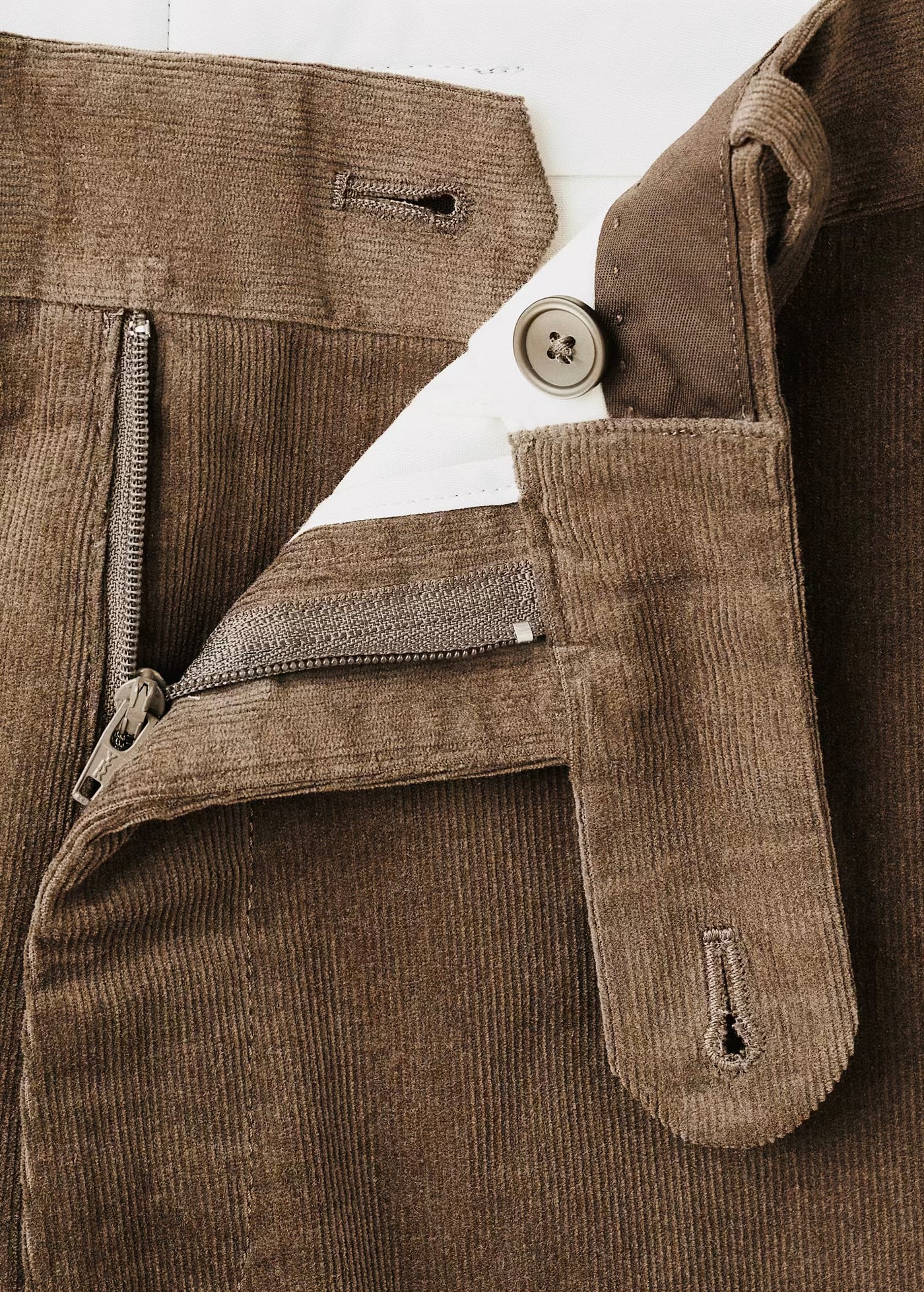 Pantalon Regular Fit Coton Velours Côtelé